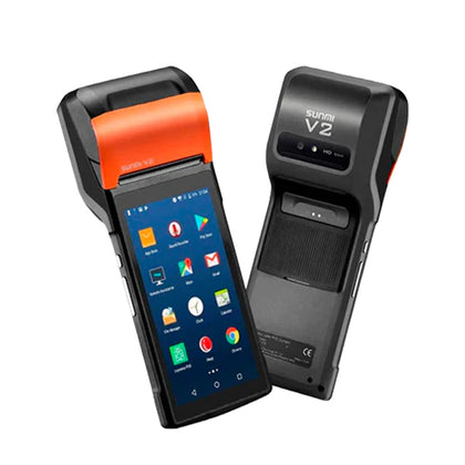 SUNMI V2S NFC Mobile Terminal | Android 11 | 15.5″ HD Display | 2+16GB | 58mm thermal printer |  NFC | Bluetooth+WIFI