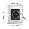 NO TOUCH-SQ-7-K2 | Stainless Steel No Touch Exit Switch