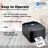 TSC TTP 244 PRO Thermal Transfer or Direct Label Printer | 4 inch | 203 dpi | USB | 1 year warranty