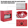 Emergency Break Glass Box | Fireproof Material | Sandblast Finished | Red