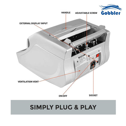 Gobbler GB-4388-MG Note Counting Machine with Fake Note Detection