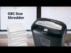 GBC DUO 230V EU SHRED X-CUT Cross Cut Paper Shredder | 11 Sheet Capacity